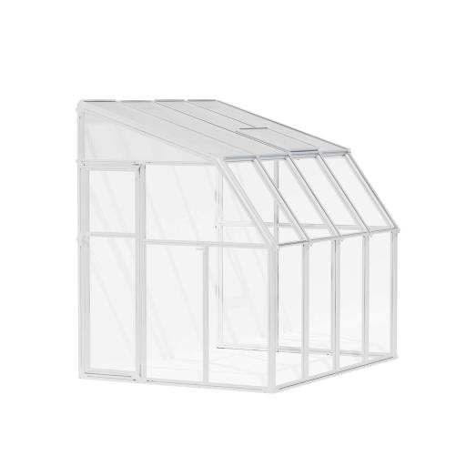 Sunroom 6' x 8' Solarium Kit - White Structure
