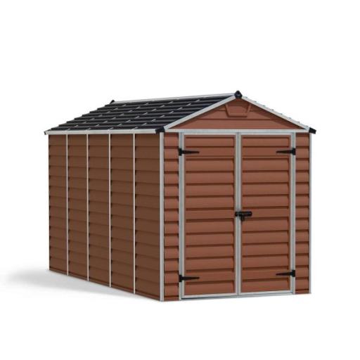 Skylight 6ft x 12ft Garden Shed - Amber Polycarbonate Panels