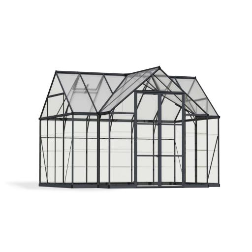 Victory Orangery 10ft x 12ft (110.6 sq. ft.) Polycarbonate Greenhouse - Grey Frame