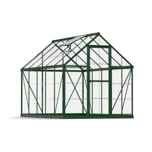 Harmony 6ft x 10ft Polycarbonate Greenhouse - Green Frame