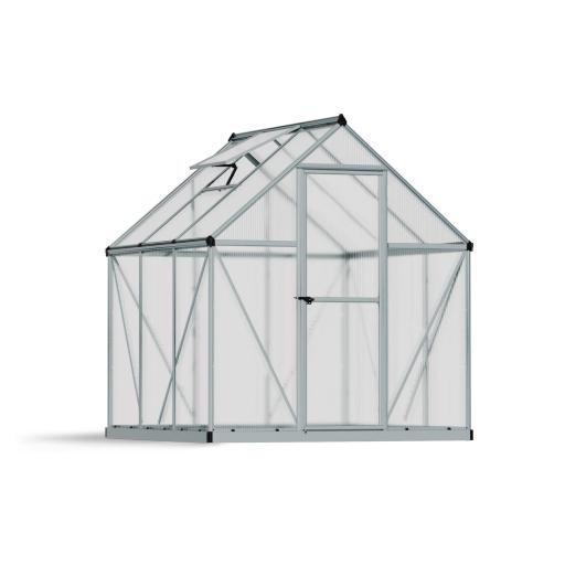 Mythos 6ft x 6ft Polycarbonate Greenhouse - Silver  Frame