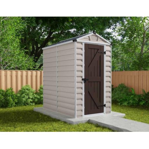 Skylight 4ft x 6ft Garden Shed - Amber Polycarbonate Panels