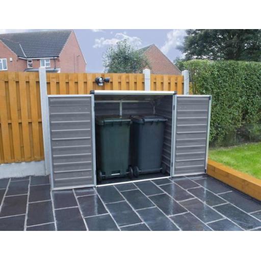 Voyager 3ft x 5ft Garden Shed - Grey Polycarbonate Panels