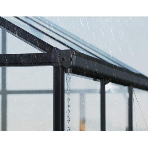 Aria 10ft x 15ft Polycarbonate Greenhouse - Black Frame