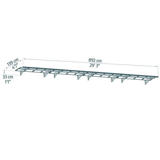 Bordeaux 8.9m x 1.4m Door Canopy