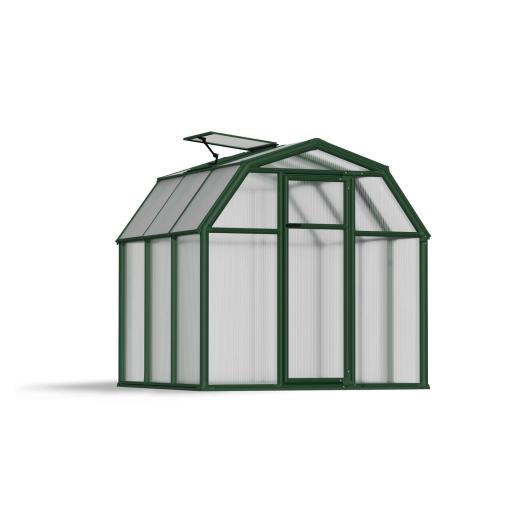 Eco Grow 6ft x 6ft Polycarbonate Greenhouse - Green Frame