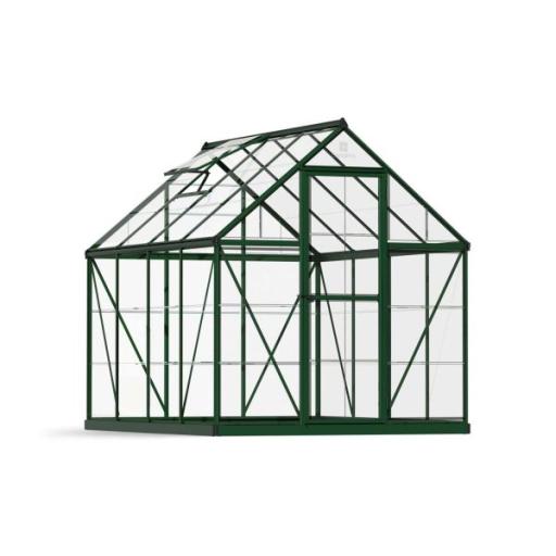 Harmony 6ft x 8ft Polycarbonate Greenhouse - Green Frame