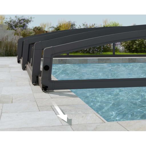 Majorca 15' x 22' Pool Enclosure Kit- Grey Structure