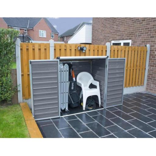 Voyager 3ft x 5ft Garden Shed - Grey Polycarbonate Panels
