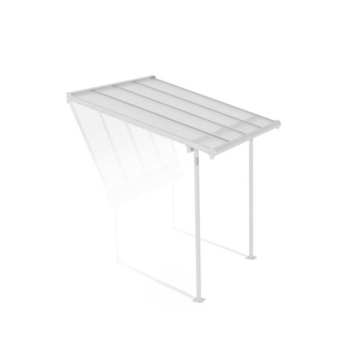 Sierra Patio Cover 2.2m x 2.3m - White Aluminium Frame & Clear Polycarbonate