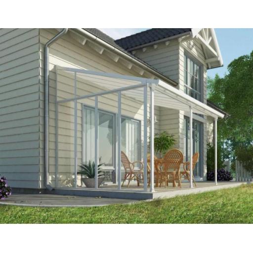 Patio Cover 3 Series Sidewall White Acryl