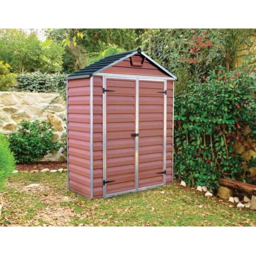 Skylight 6ft x 3ft Garden Shed - Amber Polycarbonate Panels