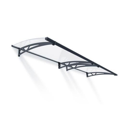 Altair 3m x 0.9m Door Canopy - Grey Aluminium Frame