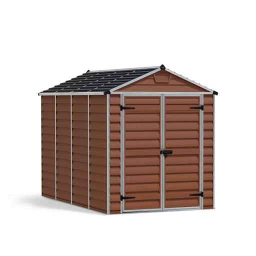 Skylight 6ft x 10ft Garden Shed - Amber Polycarbonate Panels