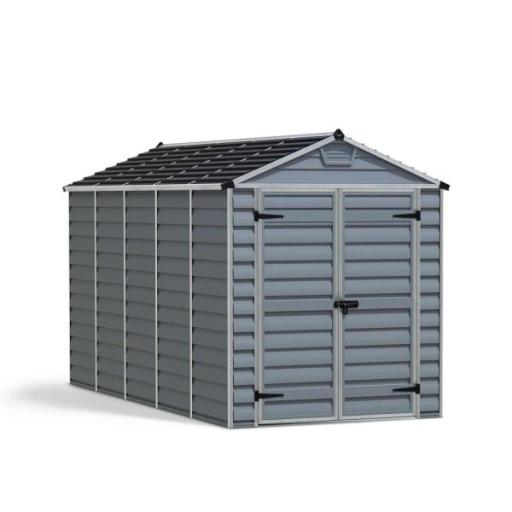 Skylight 6ft x 12ft Garden Shed - Grey Polycarbonate Panels