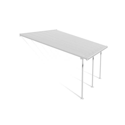 Feria Patio Cover 4m x 4m - White Aluminium Frame & Clear Polycarbonate