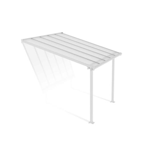Olympia Patio Cover 3m x 3m - White Aluminium Frame & Clear Polycarbonate