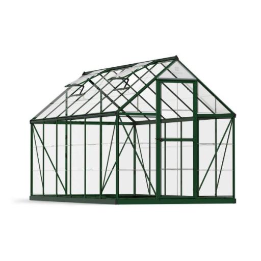 Harmony 6ft x 12ft Polycarbonate Greenhouse - Green Frame