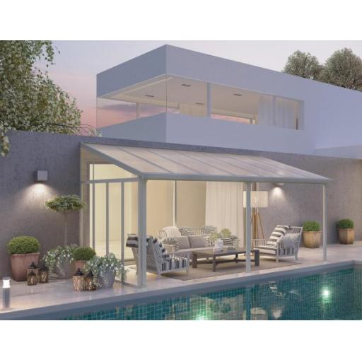 Patio Cover 3 Series Sidewall White Acryl