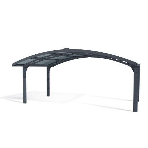 Arizona Double 16ft x 19ft Carport Kit - Grey Structure
