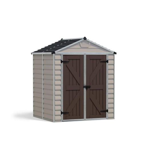 Skylight 6ft x 5ft Garden Shed - Tan Polycarbonate Panels