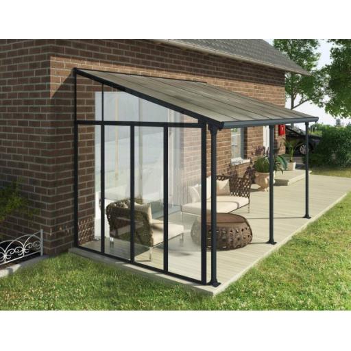 Patio Cover 3 Series Sidewall White Acryl
