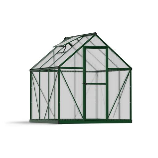 Mythos 6ft x 6ft Polycarbonate Greenhouse - Green Frame