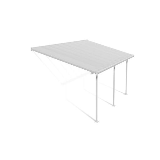 Feria Patio Cover 3m x 5.5m - White Aluminium Frame & Clear Polycarbonate