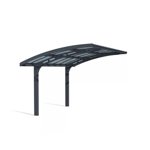 Arizona Breeze 10ft x 16ft Cantilever Carport- Grey Aluminium