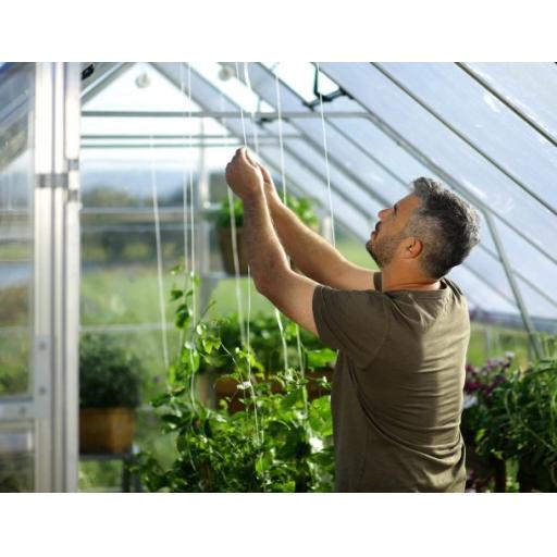 Balance 10ft x 12ft Polycarbonate Greenhouse - Silver Frame