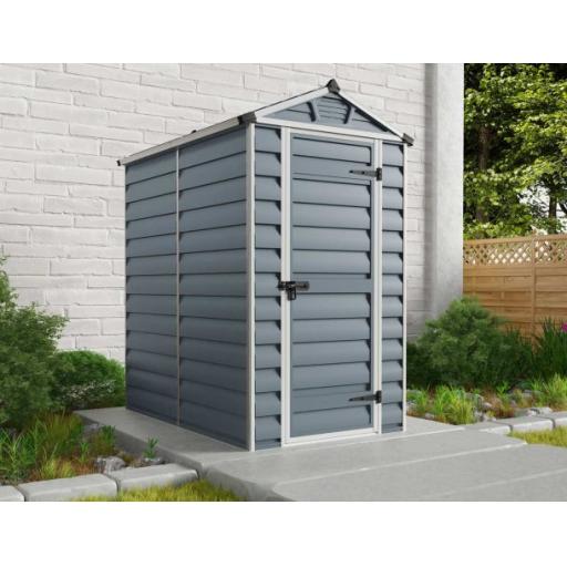 Skylight 4ft x 6ft Garden Shed - Amber Polycarbonate Panels