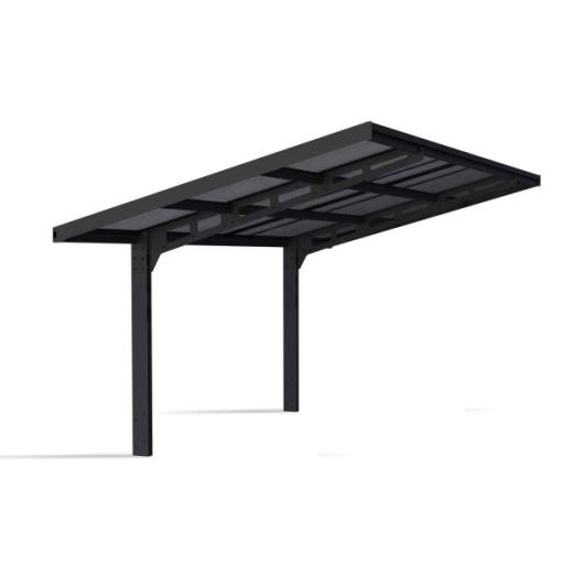 Sydney Wave 10ft x 20ft Cantilever Carport- Black Aluminium
