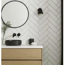 diagonal herringbone grouted pvc wall panel