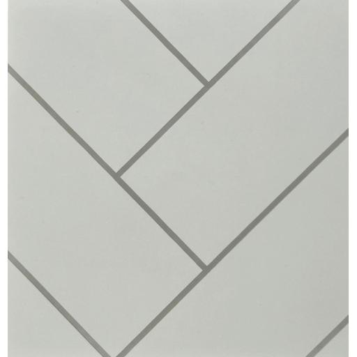 sample image of diagonal herringbone grouted tile panel
