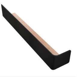 300mm external corner black ash