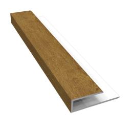 golden oak soffit j section trim 5 meter freefoam