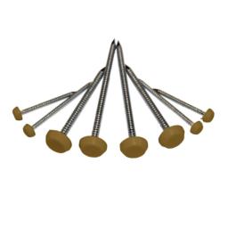 polytop nails and pins various sizes golden oak