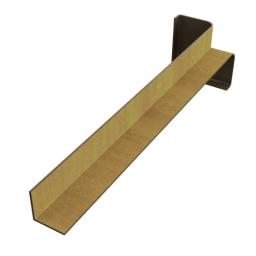 300mm internal fascia corner golden oak freefoam