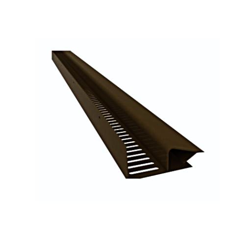 rosewood brown freefoam soffit vent strip 5 meter