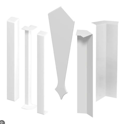 Freefoam Square White Fascia Corners, Joints & Trims