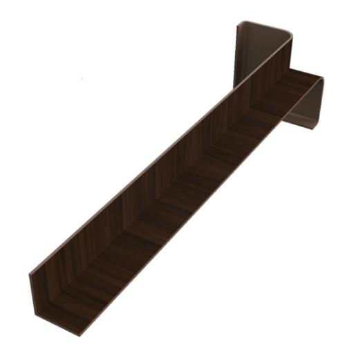 300mm internal rosewood fascia corner freefoam