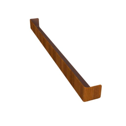 600mm double ended fascia corner golden oak freefoam