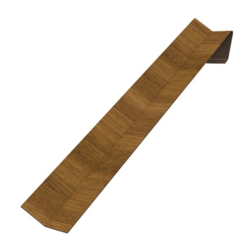 300mm internal fascia corner 135 degree golden oak freefoam