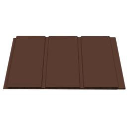 freefoam colormax 300mm tongue and groove 10mm hollow soffit leather brown 5 meter