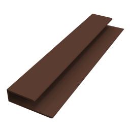 freefoam colormax 5 meter soffit board starter trim leather brown