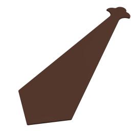 340mm finial leather brown