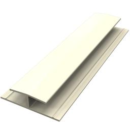 freefoam colormax 5 meter soffit board H joint trim pale gold