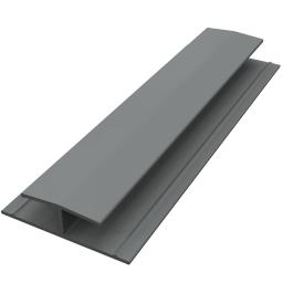 freefoam colormax 5 meter soffit board H joint trim storm grey