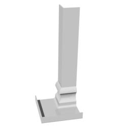300mm internal ogee corner white