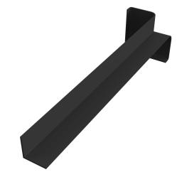 300mm midnight black 90 degree square internal corner 